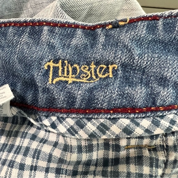 American Eagle Pale Wash Denim Jeans Hipster Jeans Size 12 - Picture 8 of 11